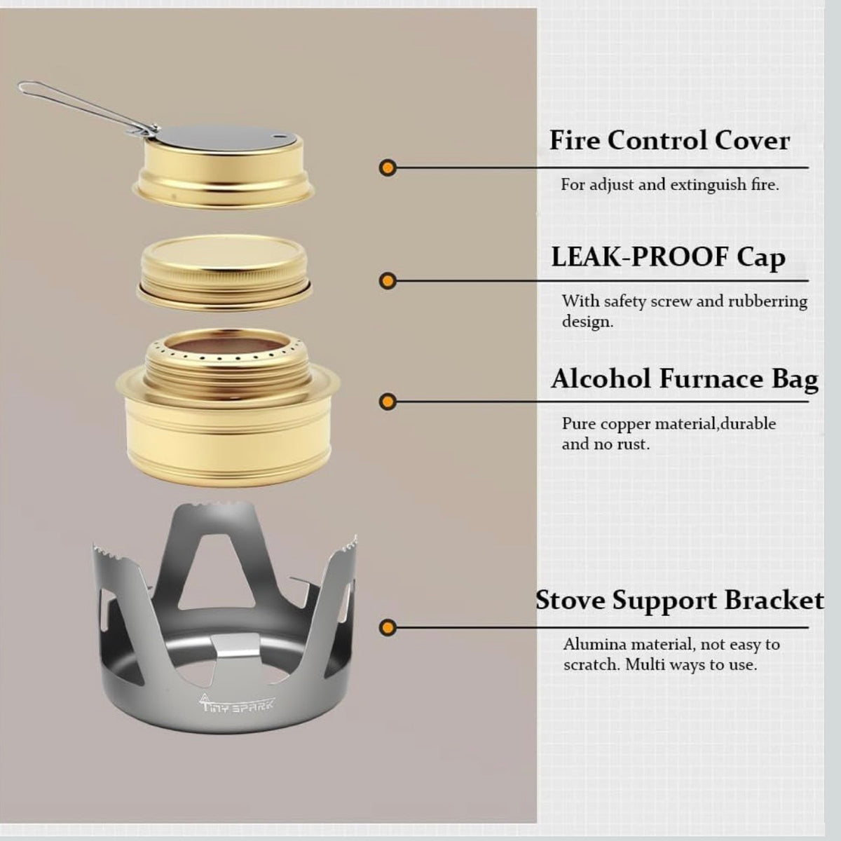 Compact Alcohol Burner Set