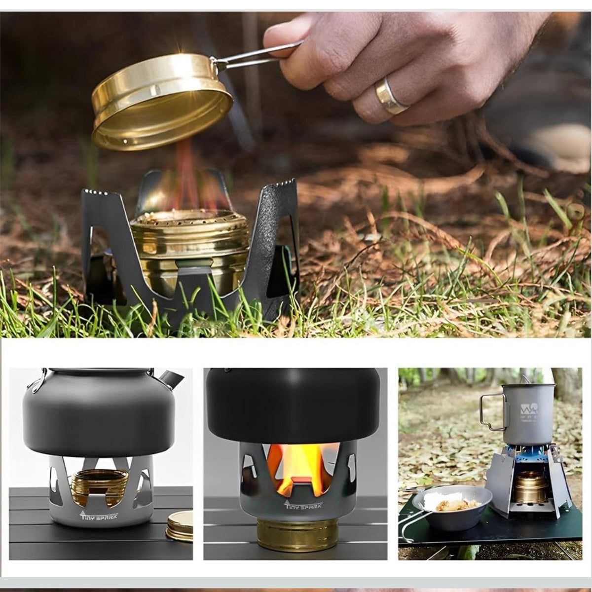 Compact Alcohol Burner Set