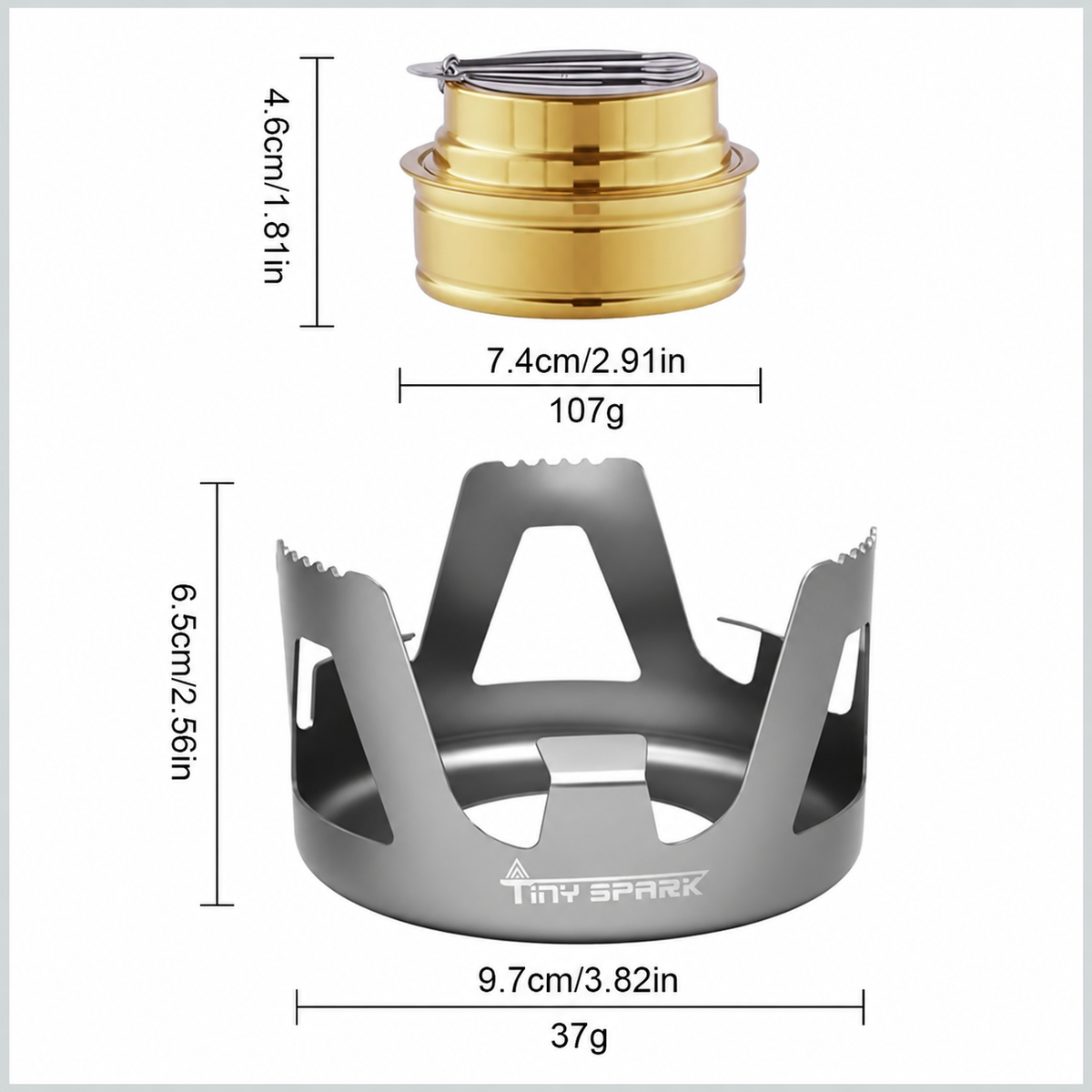 Compact Alcohol Burner Set
