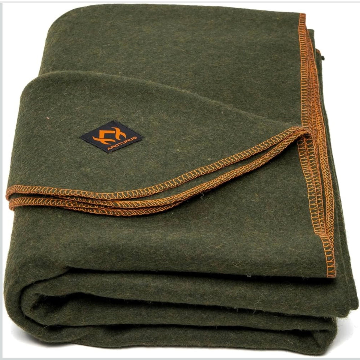 Arcturus Military-Style Wool Blanket | Olive Green